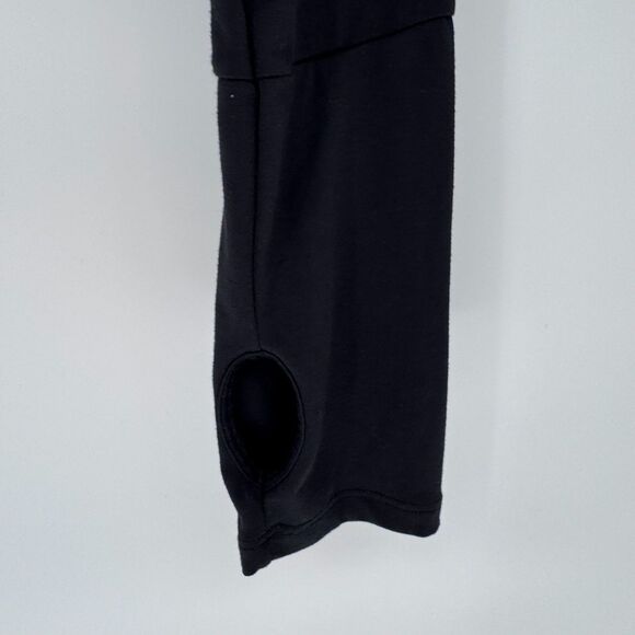 Gymshark Ballet Long Sleeve Wrap Crop Top Black Size L - Picture 4 of 8